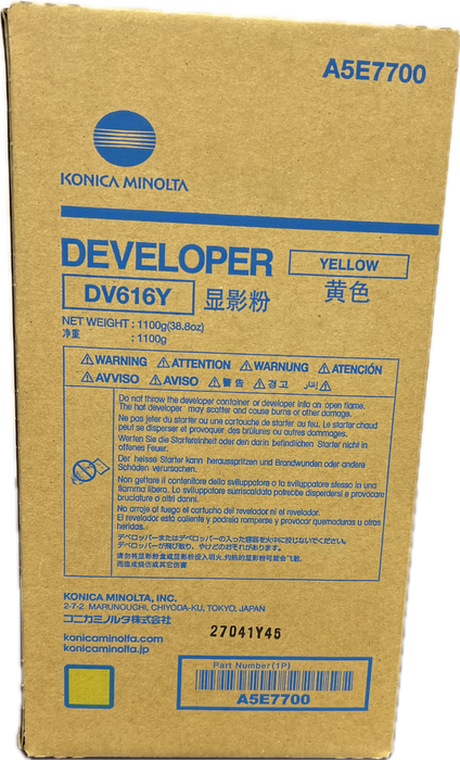 Konica Minolta Yellow Developer | DV616Y (A5E7700)