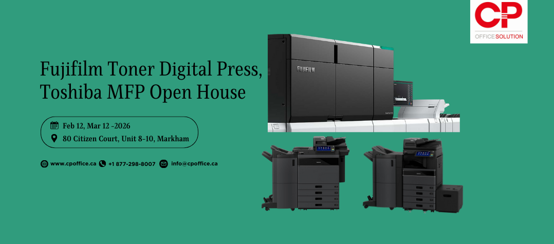 Why attend CP Office Solution Inc Digital Print Equipment Open House?