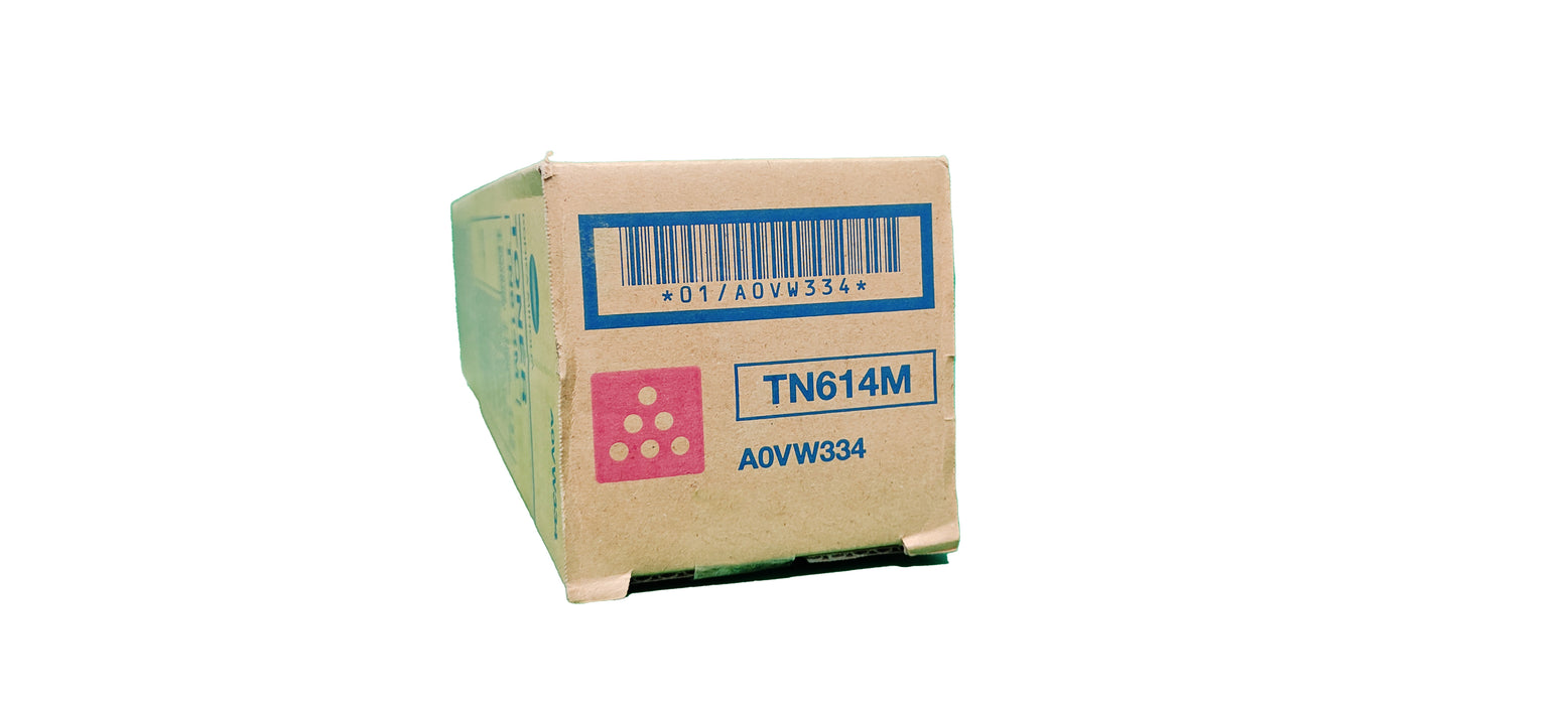 Genuine Konica Minolta Magenta Toner Cartridge | A0VW334 | TN-614M | Bizhub Pro C65hc