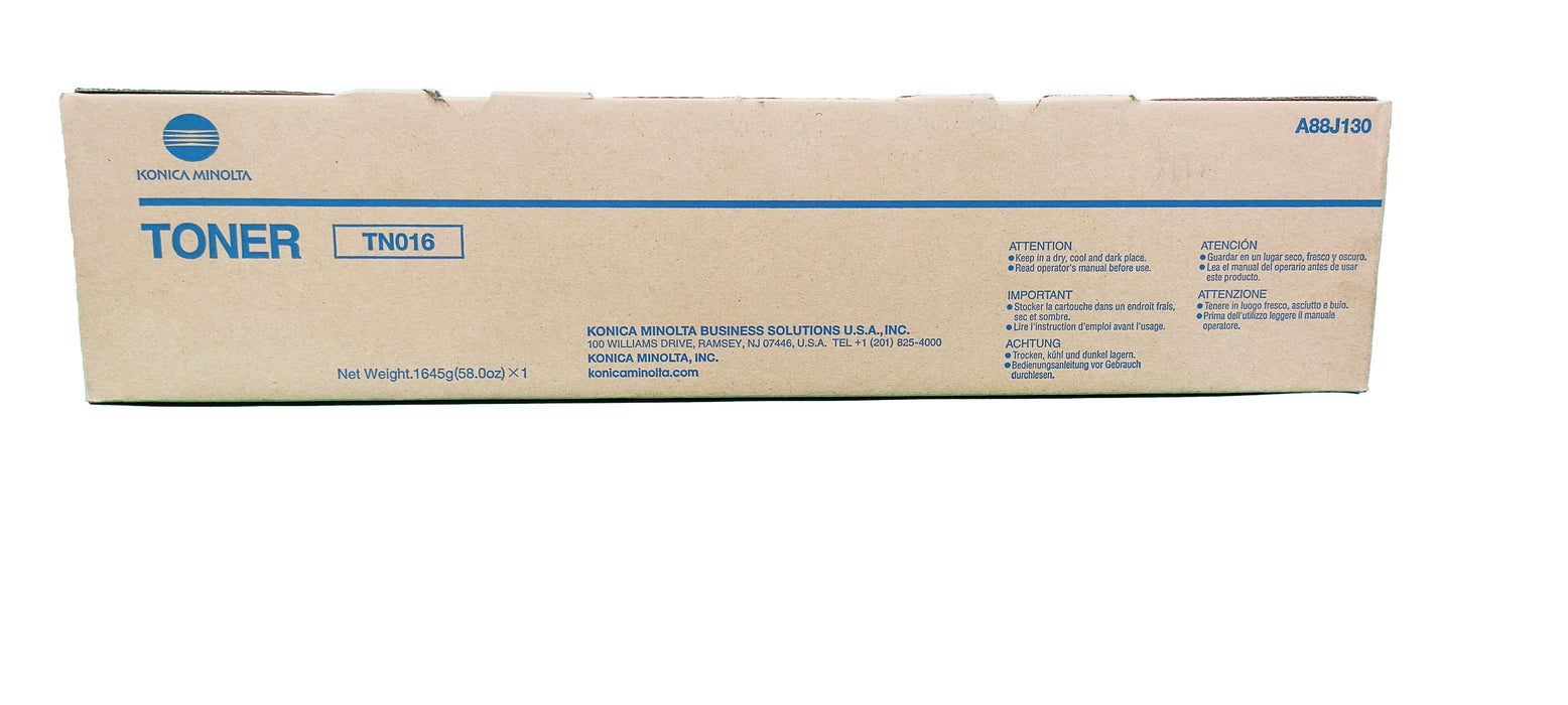 Genuine Konica Minolta Black Toner Cartridge | A88J130 | TN-016 | Bizhub pro 1100