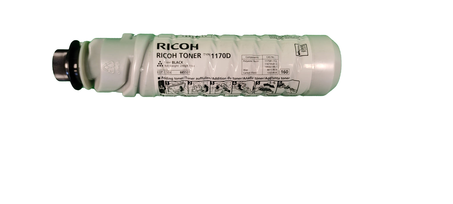 Genuine Ricoh Black Toner Cartridge | 885531 | Type 1170D