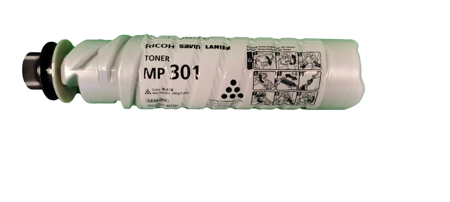 Genuine Ricoh Black Toner Cartridge | 841767 | MP 301