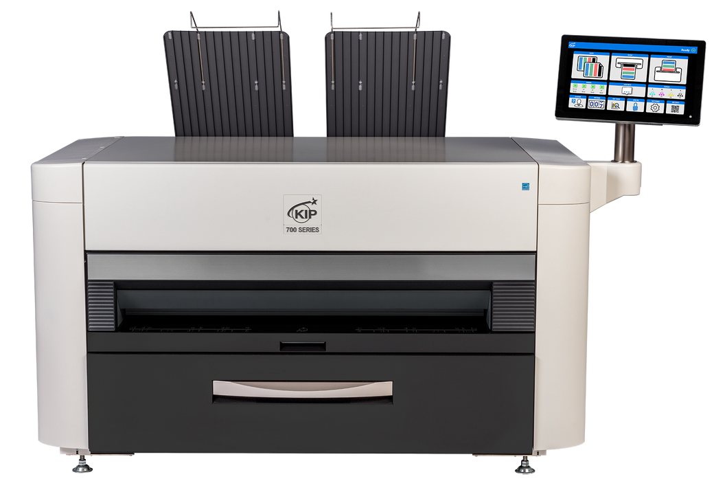KIP 730C | 2 Roll Color Print System (6D/A1 PPM) with Top Stacking
