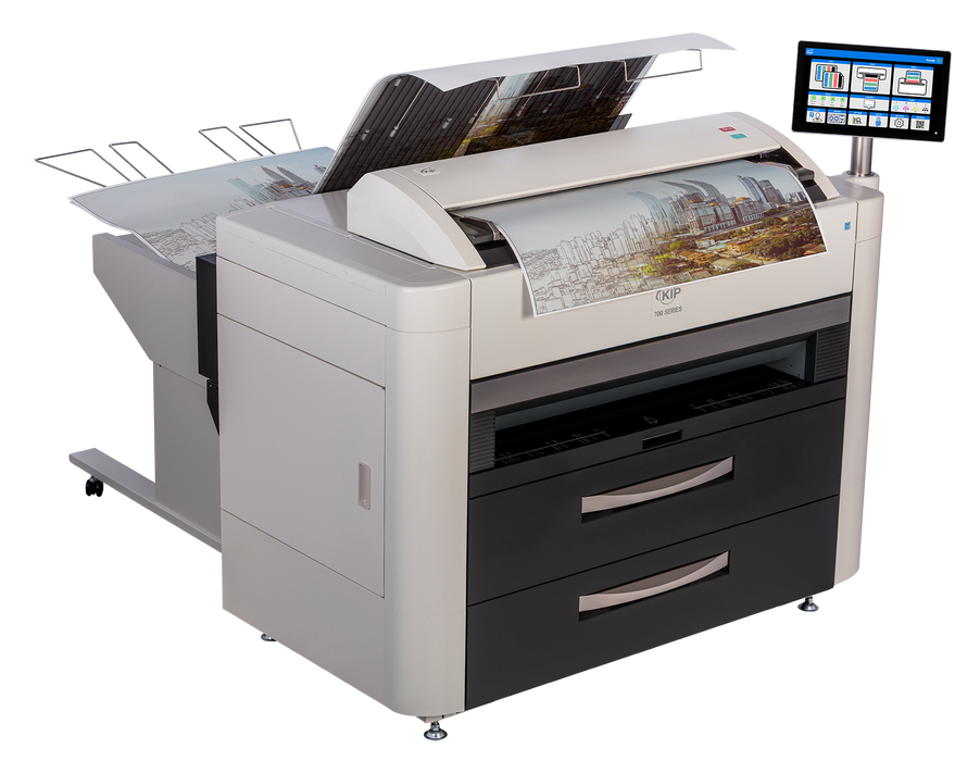 KIP 780C | 4 Roll Color MFP System (8D BW / 6D Color) with Top Stacking and Optional Rear Stacking