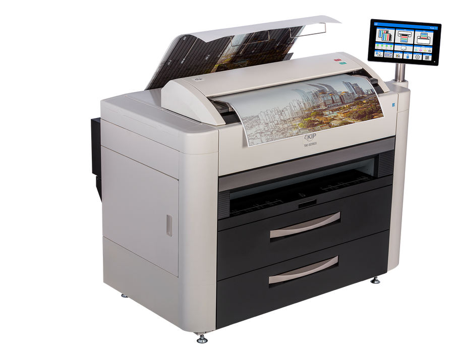 KIP 780C | 4 Roll Color MFP System (8D BW / 6D Color) with Top Stacking and Optional Rear Stacking