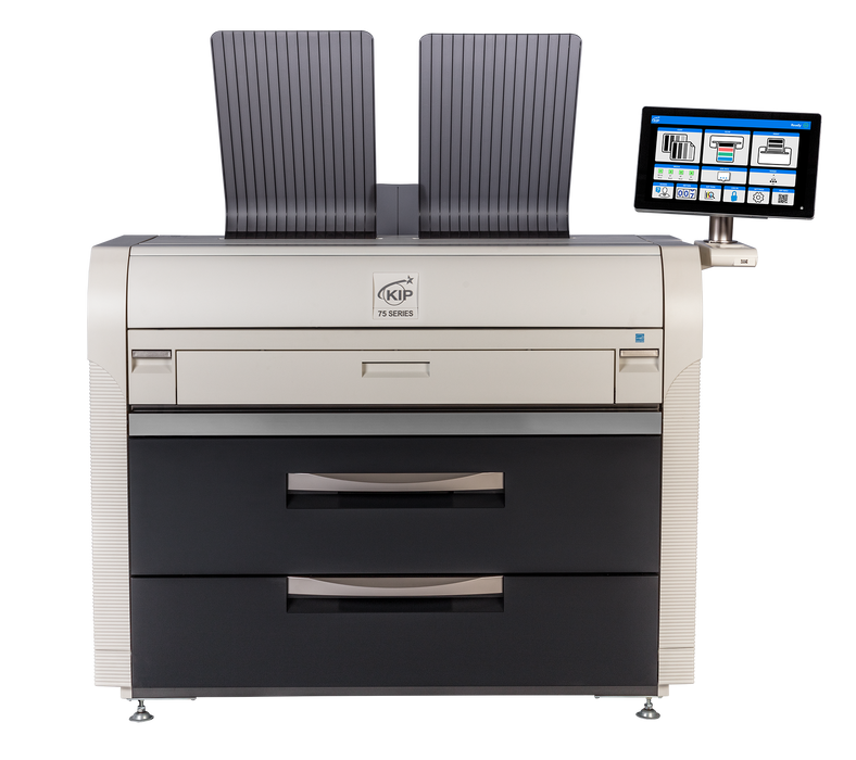 KIP 7572G | 2 or 4 Rolls Monochrome Print System with Top Stacking