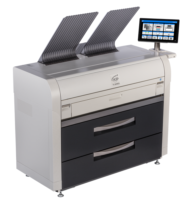 KIP 7572G | 2 or 4 Rolls Monochrome Print System with Top Stacking