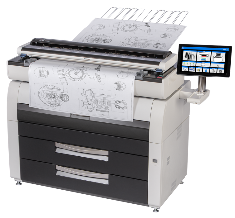 KIP 7990 | 4 Roll Monochrome Wide Format Multifunction Printer System