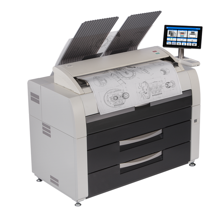 KIP 7980 | 4 Roll Monochrome Wide Format Multifunction Printer System