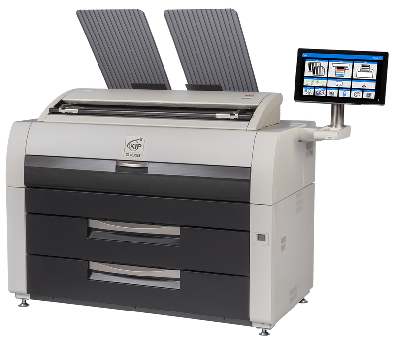 KIP 7980 | 4 Roll Monochrome Wide Format Multifunction Printer System