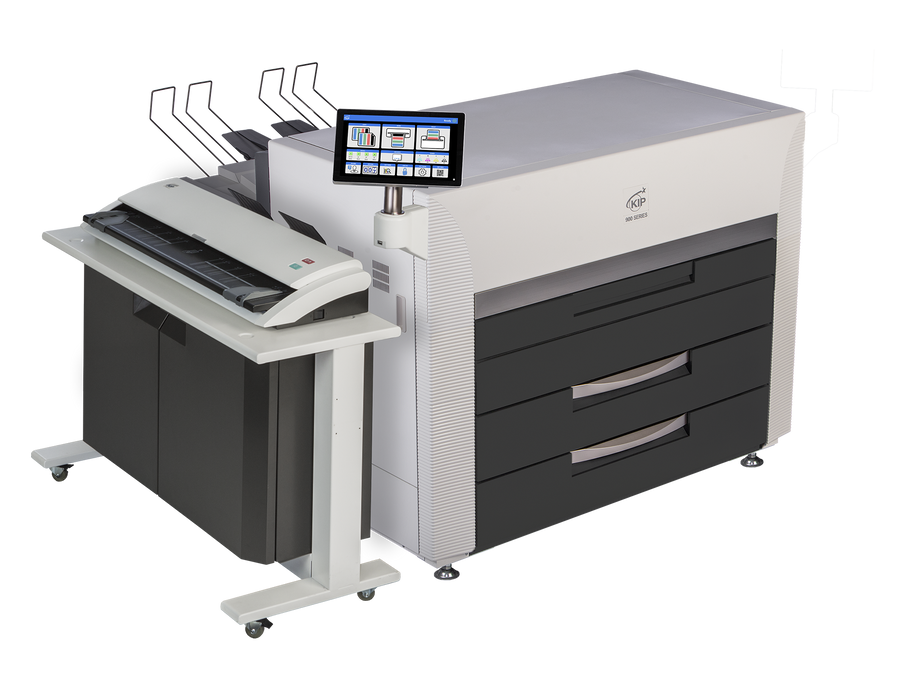 KIP 980 | 4 Roll Color Wide Format Multifunction Printer System