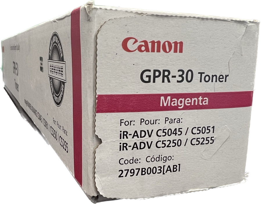 Genuine Canon Magenta Toner Cartridge | 2797B003 | GPR-30M