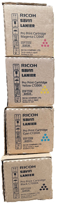 Genuine Ricoh Complete Toner Set | C7200X | CMYK