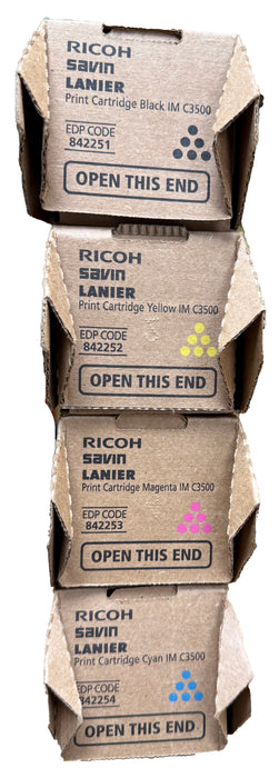 Genuine Ricoh Complete Toner Cartridge Set for IM C3500/C3000 | CMYK