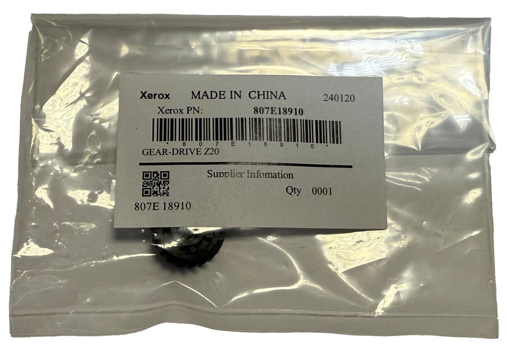 Genuine Xerox Drive Gear Z20 | 807E18910