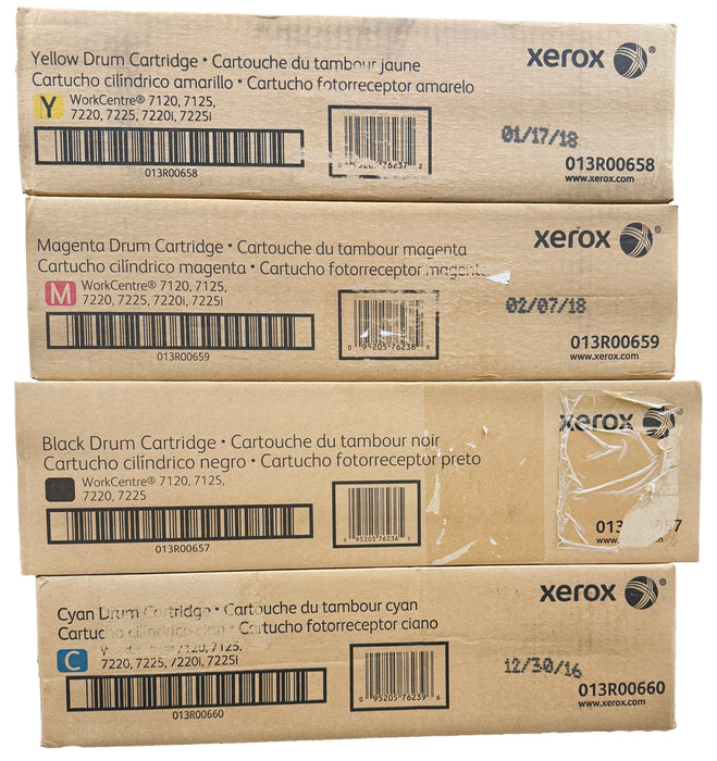 Genuine Xerox Drum Cartridge Set | CMYK | WorkCentre 7120,7125,7220,7225,7220i,7225i