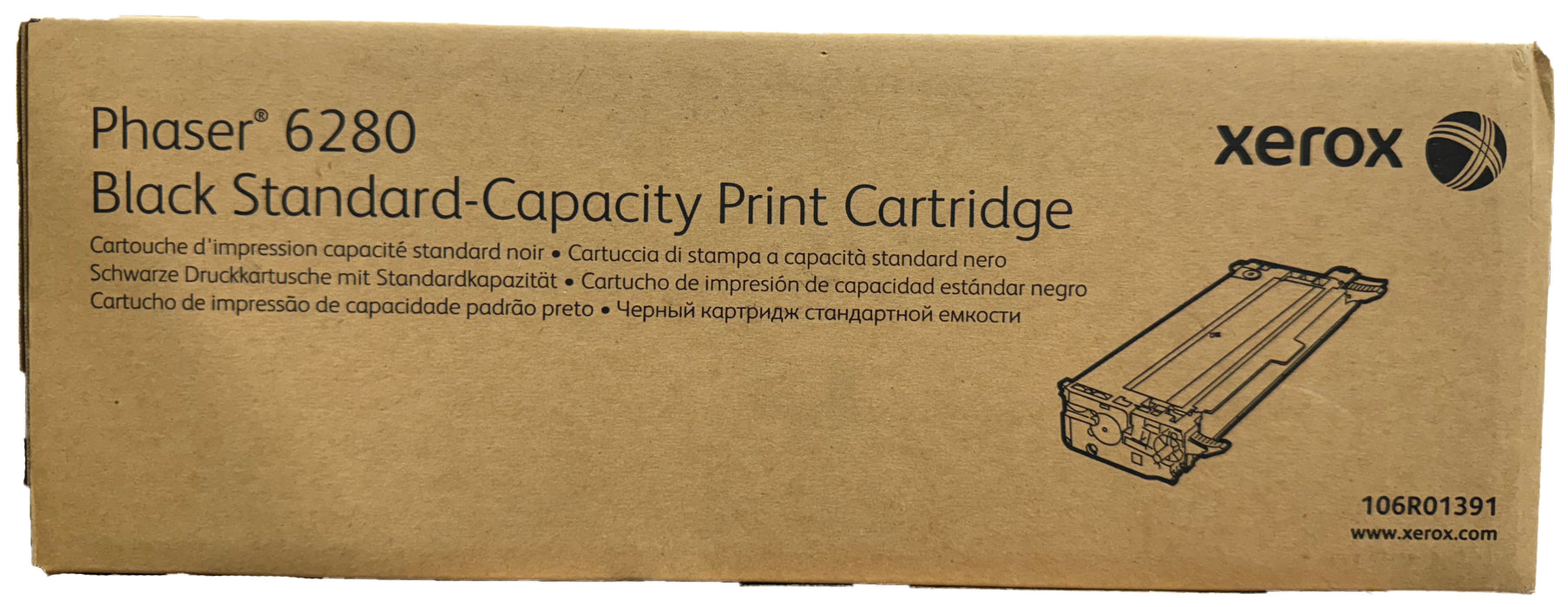Genuine Xerox Black Standard Capacity Print Cartridge | 106R01391