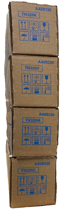 Genuine Konica Minolta TN-328 Set | CMYK | AAV8130, AAV8230, AAV8330, AAV8430