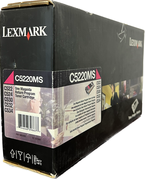 Genuine Lexmark Magenta Toner Cartridge | C5220MS | C522, C524, C530, C532, C534