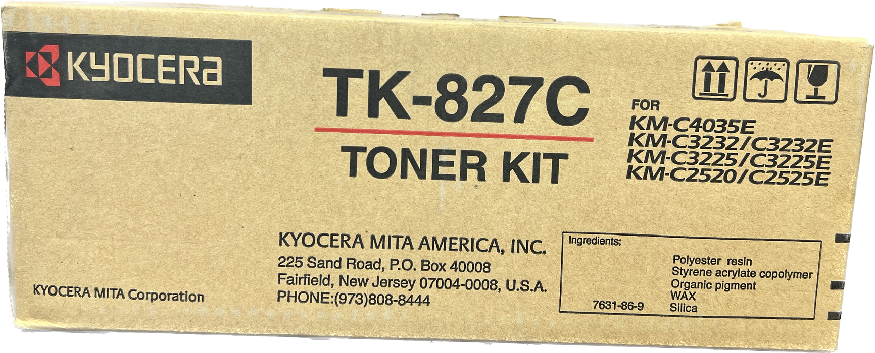 Genuine Kyocera Cyan Toner Cartridge | 1T02FZCUS0 | TK-827C