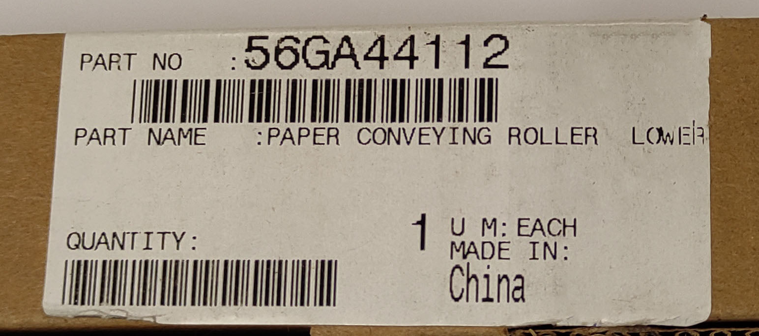 Konica Minolta  Paper Conveying Roller Lower | 56GA44112 | 56GA44110