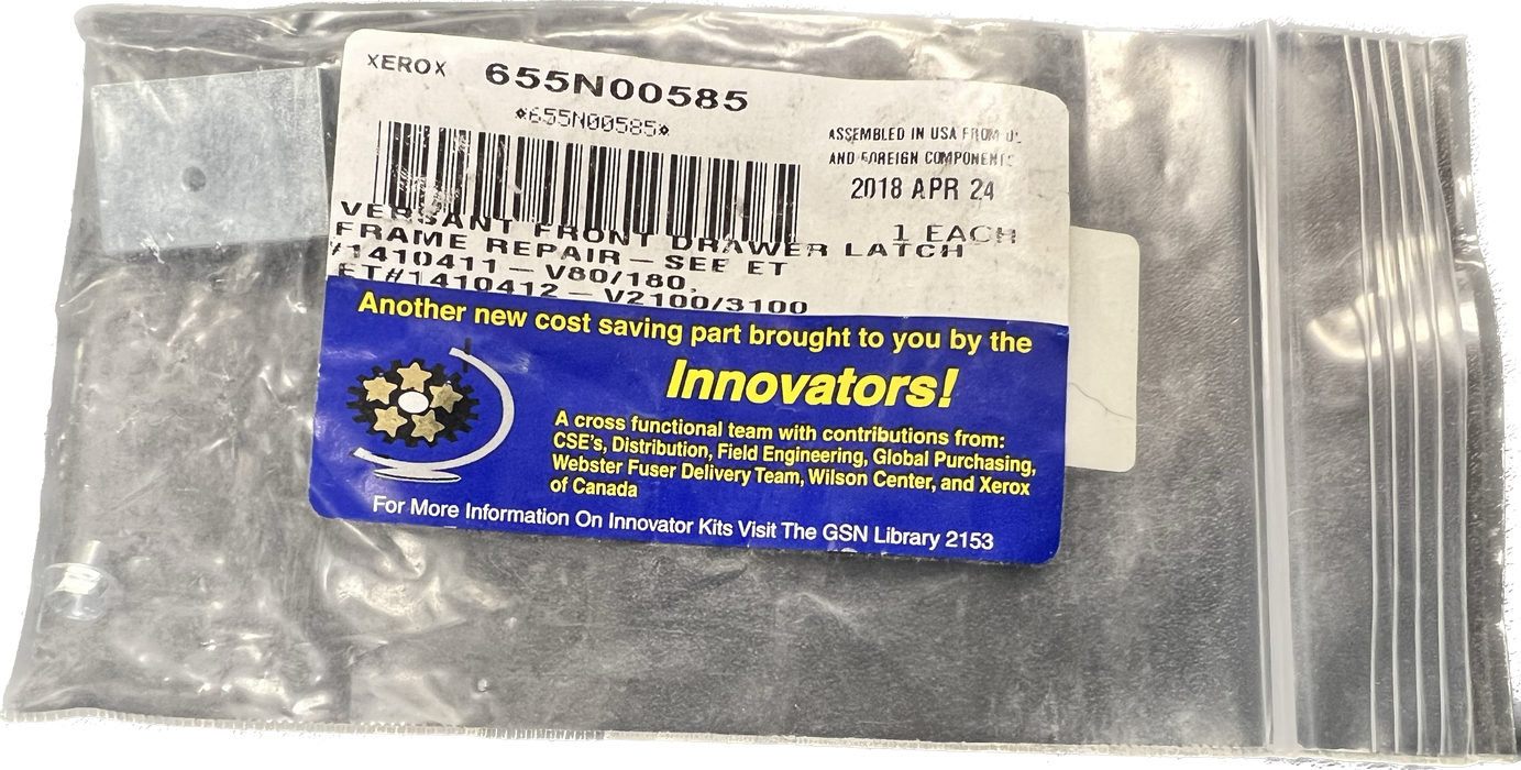Xerox Front Drawer Latch | 655N00585