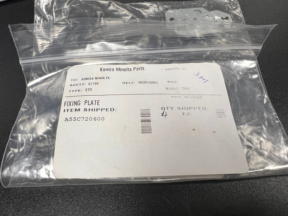 Konica Minolta Fixing Plate | A55C720600