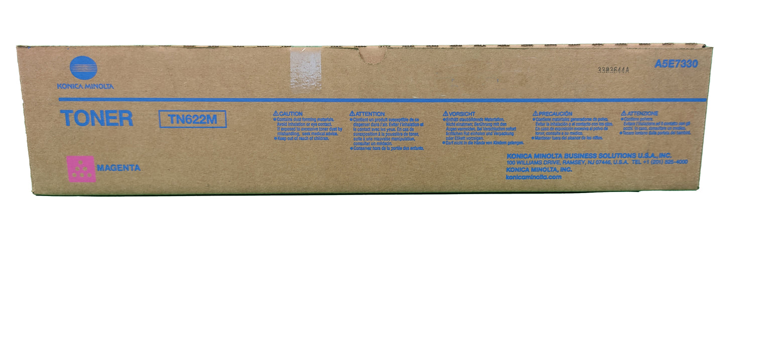 Genuine Konica Minolta Magenta Toner Cartridge |  A5E7330 | TN-622M | Bizhub C1085, C1100