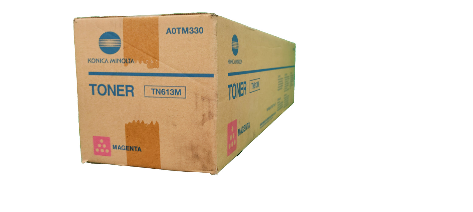 Genuine Konica Minolta Magenta Toner Cartridge | A0TM330 | TN-613M | Bizhub C452, C552, C652