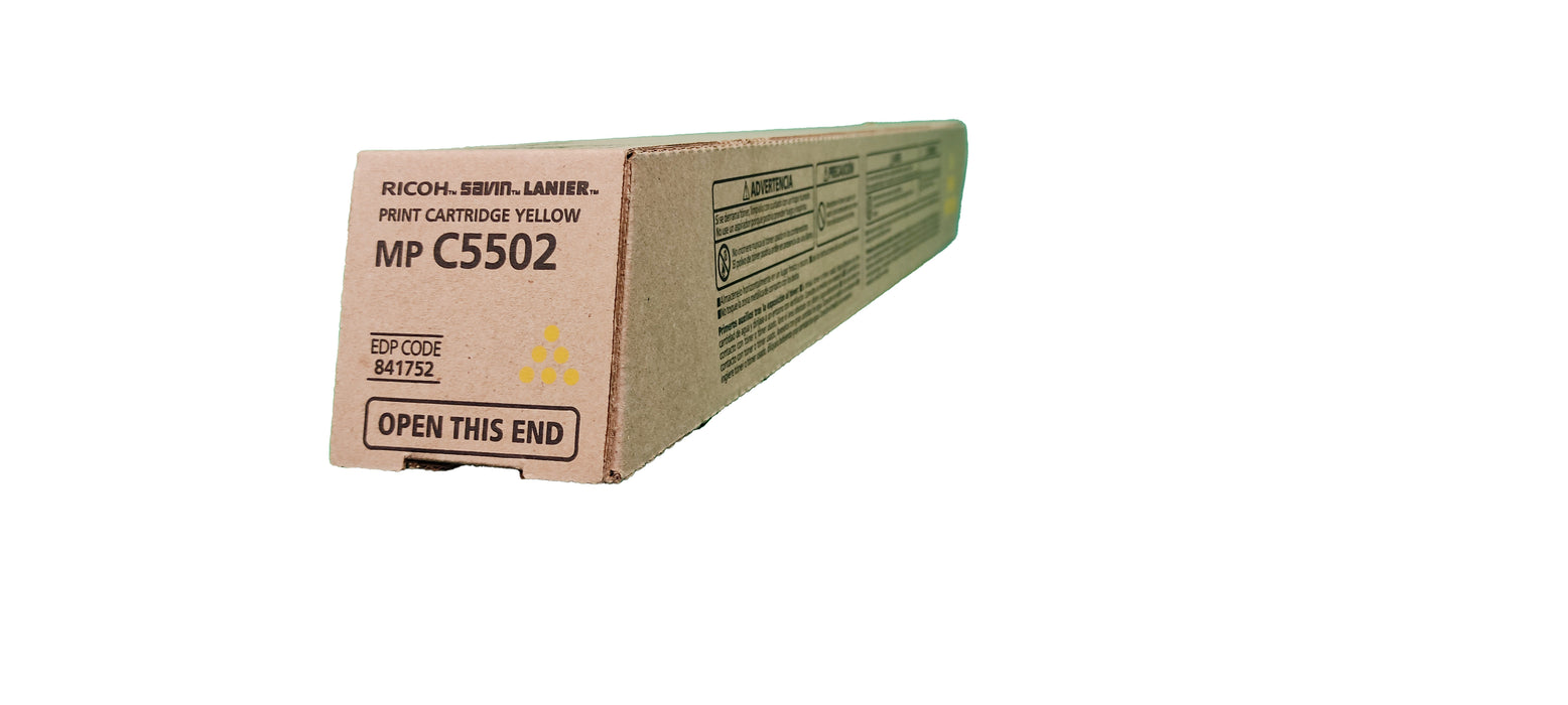 Genuine Ricoh Yellow Toner Cartridge | 841752 | MP C5502